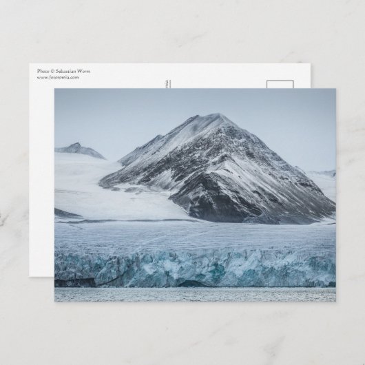 Spitsbergen Svalbard Landschaftsbild-Foto Postkarte (Vorne/Hinten)