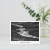 Spitsbergen Svalbard Landschaftsbild-Foto Postkarte (Stehend Vorderseite)