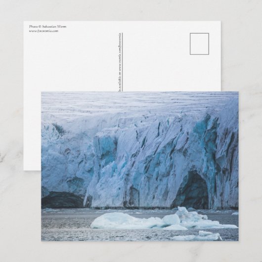 Spitsbergen Svalbard Landschaftsbild-Foto Postkarte (Vorne/Hinten)