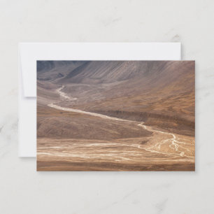 Spitsbergen Svalbard Landschaftsbild Fotokarte