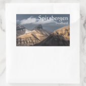 Spitsbergen Svalbard Rechteckiger Aufkleber (Tasche)