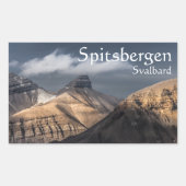 Spitsbergen Svalbard Rechteckiger Aufkleber (Vorderseite)