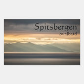 Spitsbergen Svalbard Rechteckiger Aufkleber (Vorderseite)
