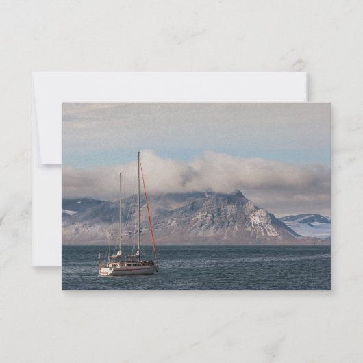 Spitsbergen Svalbard Sailboat Card (Vorderseite)