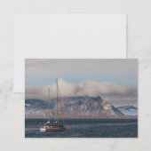 Spitsbergen Svalbard Sailboat Card (Vorne/Hinten)