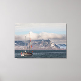 Spitsbergen Svalbard Sailboat Leinwanddruck