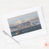 Spitsbergen Svalbard Sailboat Rechteckiger Aufkleber (Umschlag)
