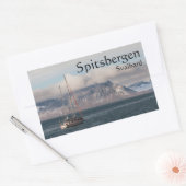 Spitsbergen Svalbard Sailboat Rechteckiger Aufkleber (Umschlag)