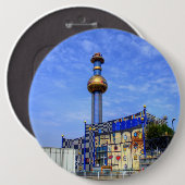 Spittelauer Pflanze zur Abfallverbrennung Button (Vorne & Hinten)