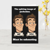 Spitting Image Lustiger Geburtstag Karte (Gelbe Blume)