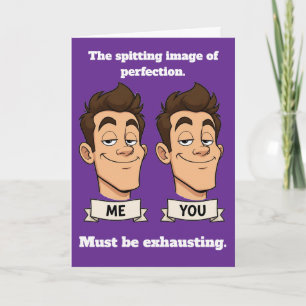 Spitting Image Lustiger Geburtstag Karte