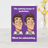 Spitting Image Lustiger Geburtstag Karte (Gelbe Blume)