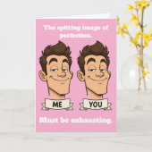 Spitting Image Lustiger Geburtstag Karte (Gelbe Blume)