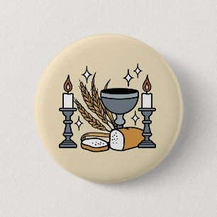 Spitueller Glaube und Gnade – Aufmunternde christl Button