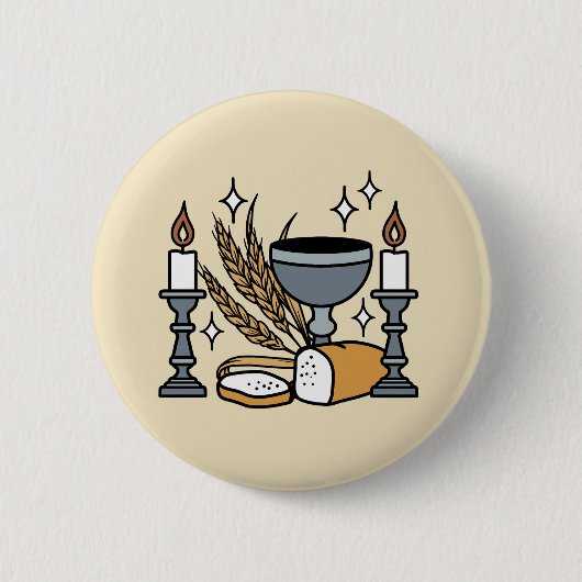 Spitueller Glaube und Gnade – Aufmunternde christl Button (Vorderseite)