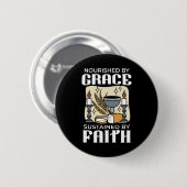 Spitueller Glaube und Gnade – Aufmunternde christl Button (Vorne & Hinten)