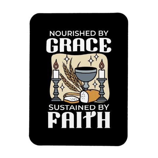 Spitueller Glaube und Gnade – Aufmunternde christl Magnet (Vertikal)