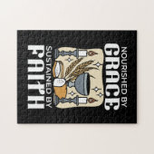 Spitueller Glaube und Gnade – Aufmunternde christl Puzzle (Horizontal)