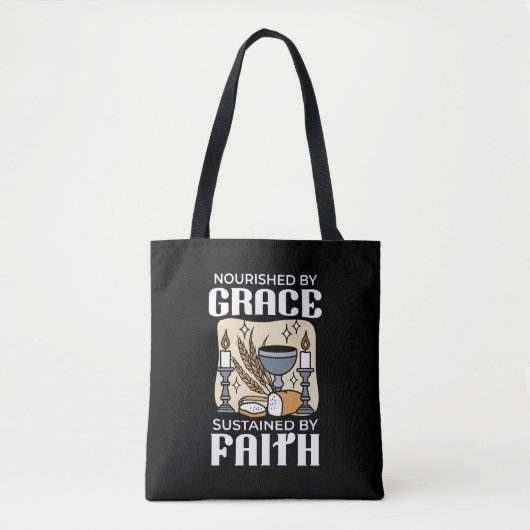 Spitueller Glaube und Gnade – Aufmunternde christl Tasche (Vorderseite)