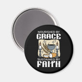 Spitueller Glaube und Gnade – Erhebend Christlich Magnet (Vorderseite/Rückseite)