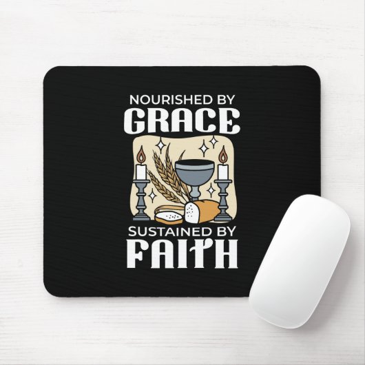 Spitueller Glaube und Gnade – Erhebende christlich Mousepad (Mit Mouse)