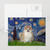 Spitz 1 - Sternennacht Postkarte (Vorne/Hinten)