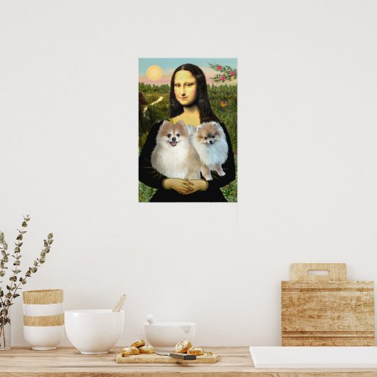 Spitz 3 - Mona Lisa Poster (Küche)