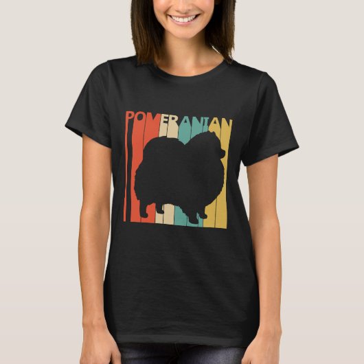 Spitz Adorable Fluffy Welpen T-Shirt (Vorderseite)