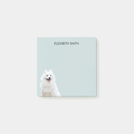 Spitz American Eskimo Dog Post-it Klebezettel (Vorderseite)