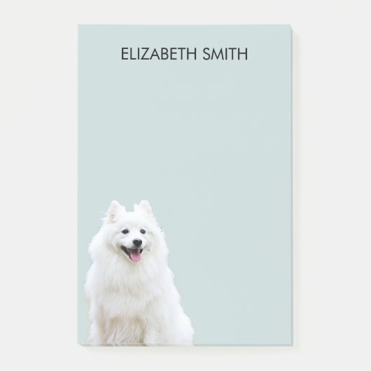 Spitz American Eskimo Dog Post-it Klebezettel (Vorderseite)