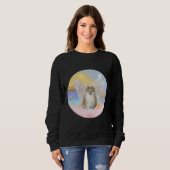 Spitz Angel in Himmelswolken Sweatshirt (Vorne ganz)