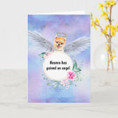 Spitz Aquarell Himmelsflügel Karte (Gelbe Blume)