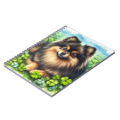 Spitz Aquarell  Kleeblatt Notizblock (Linke Seite)