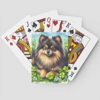 Spitz Aquarell  Kleeblatt Spielkarten