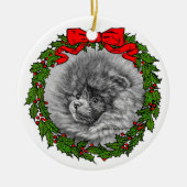 Spitz Art von Glenda S. Harlan Keramik Ornament (Vorne)