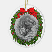 Spitz Art von Glenda S. Harlan Keramik Ornament (Links)