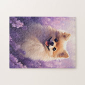 Spitz auf dem Lavendelfeld Puzzle (Horizontal)