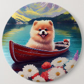 Spitz auf dem Paddle: Ein Landschaftliches Abenteu Button (Vorderseite)