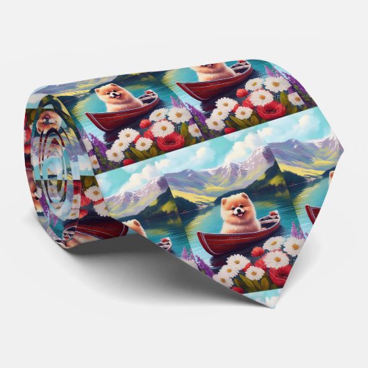 Spitz auf dem Paddle: Ein Landschaftliches Abenteu Krawatte (Gerollt)