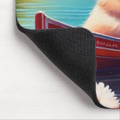 Spitz auf dem Paddle: Ein Landschaftliches Abenteu Mousepad (Ecke)
