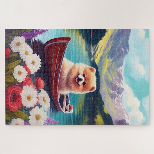 Spitz auf dem Paddle: Ein Landschaftliches Abenteu Puzzle (Horizontal)