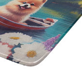 Spitz auf dem Paddle: Ein Landschaftliches Abenteu Schneidebrett (Ecke)