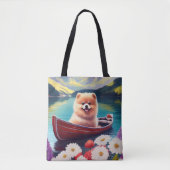 Spitz auf dem Paddle: Ein Landschaftliches Abenteu Tasche (Vorderseite)