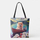 Spitz auf dem Paddle: Ein Landschaftliches Abenteu Tasche (Rückseite)