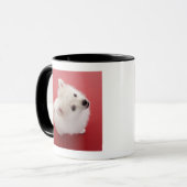 Spitz auf dem roten Teppich Tasse (Vorderseite Links)