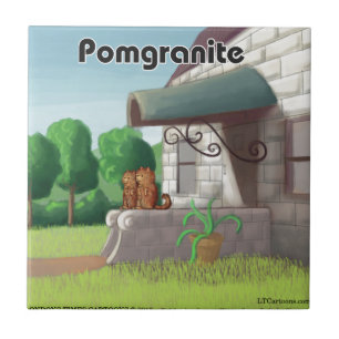 Spitz auf Granit (Granit) Funny Fliese