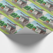Spitz auf Granit (Granit) Funny Geschenkpapier (Ecke)