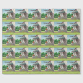 Spitz auf Granit (Granit) Funny Geschenkpapier (Flach)