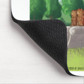 Spitz auf Granit (Granit) Funny Mousepad (Ecke)