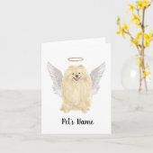 Spitz Beileid Memorial Karte (Gelbe Blume)